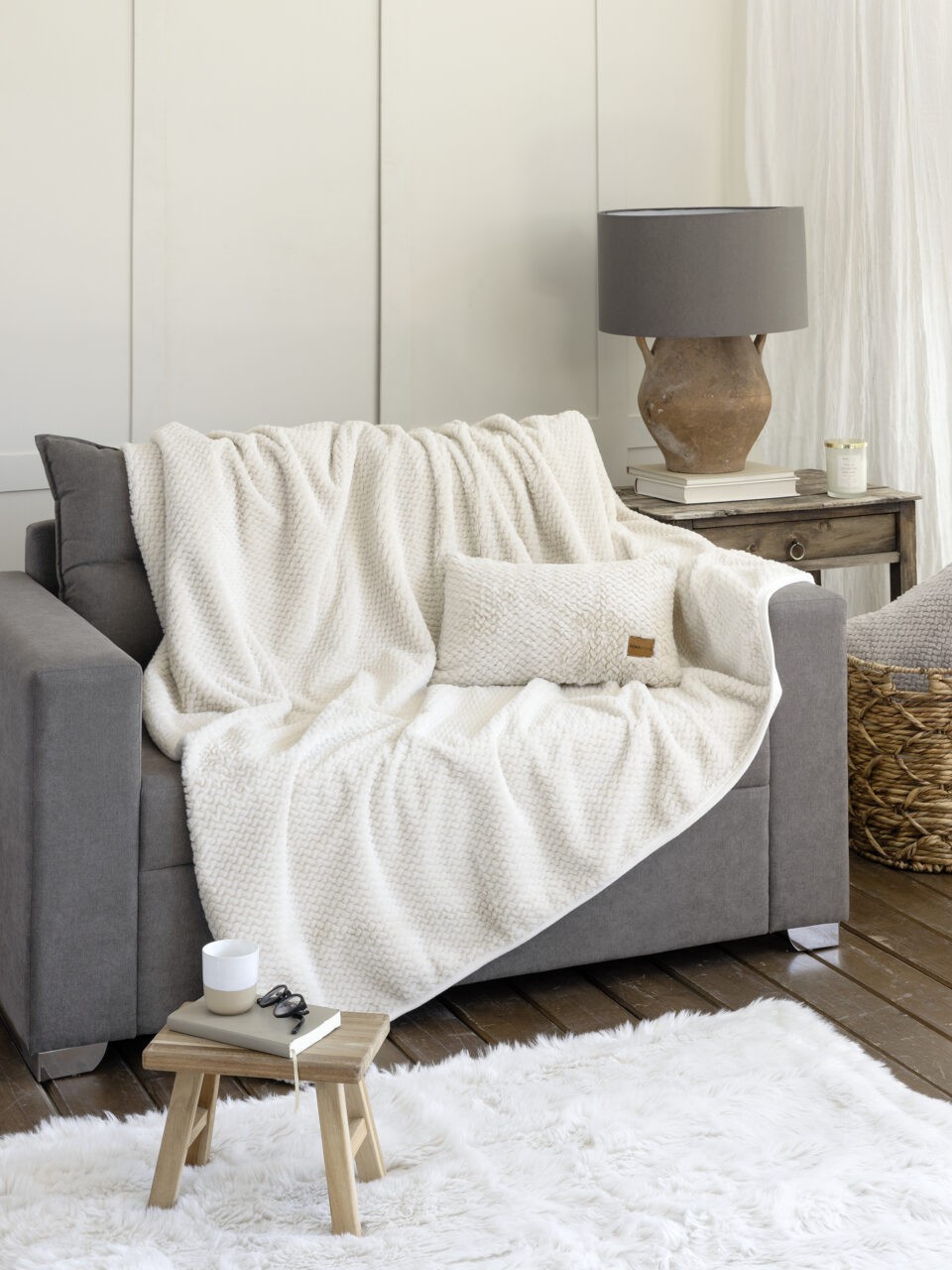 Ριχτάρι Αντιολισθητικό 180x300 - Snuggle Light Beige