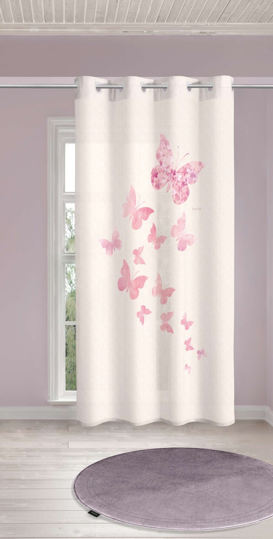 Παιδική & Βρεφική Κουρτίνα Soft-Touch Contessa με Τρουκς 160x240 Saint Clair