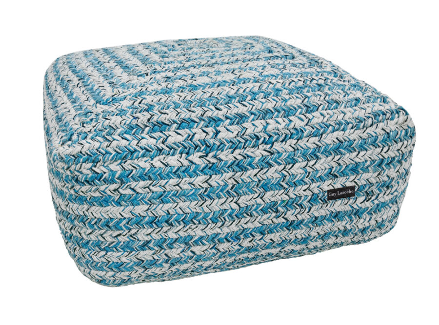 Πουφ Tonical Blue Boho 50x50x25 Guy Laroche