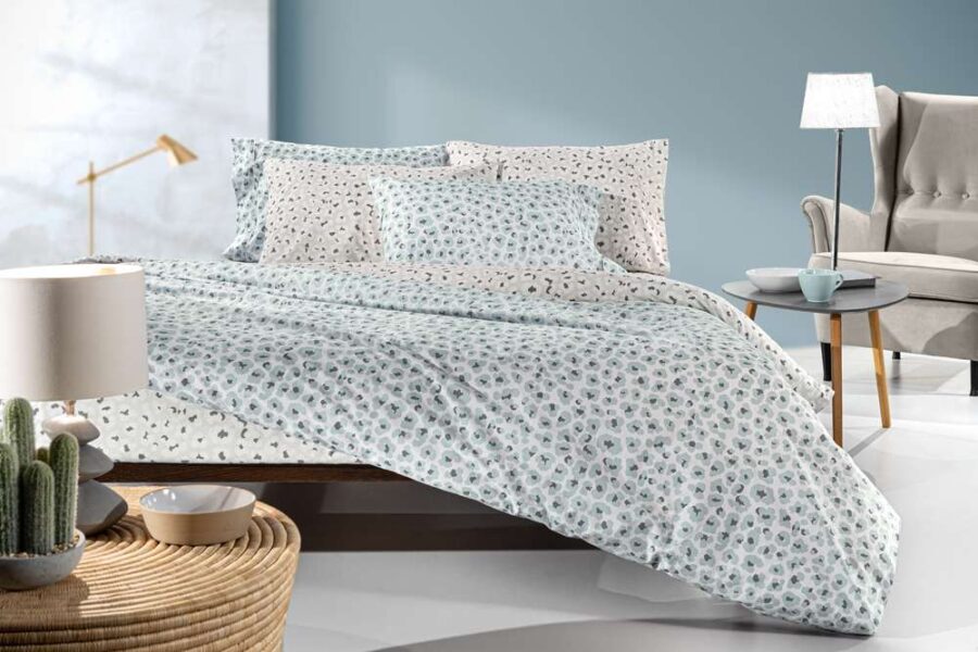 Σετ 4τμχ Σεντόνια Frida Azul με Λάστιχο 170x200+32 Guy Laroche