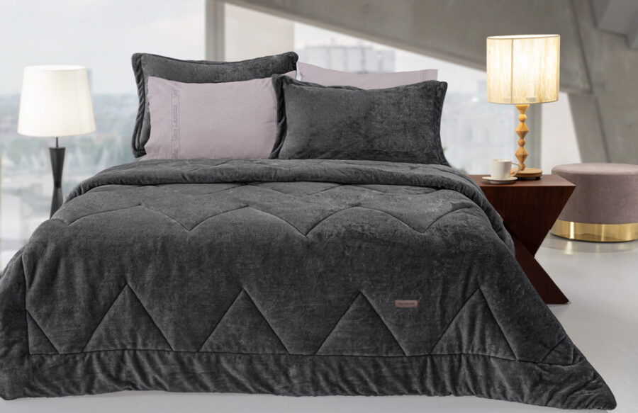 Πάπλωμα Drops Antracite 260x240 Guy Laroche