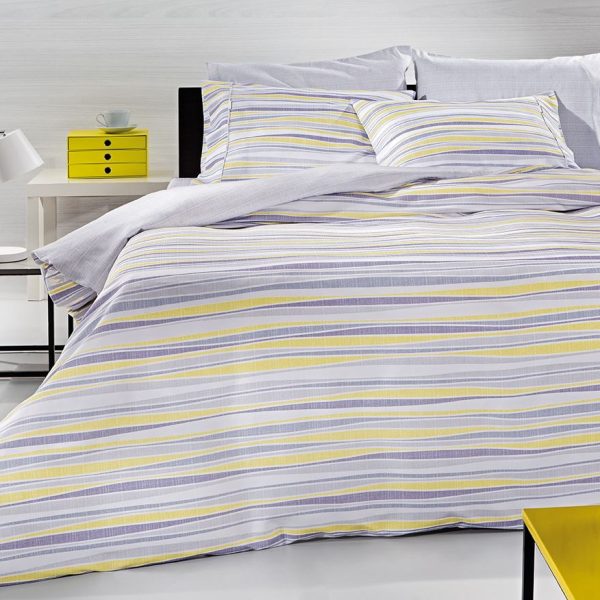 Σετ 3τμx. Παπλωματοθήκη Ripples Lilac 225x245 Guy Laroche