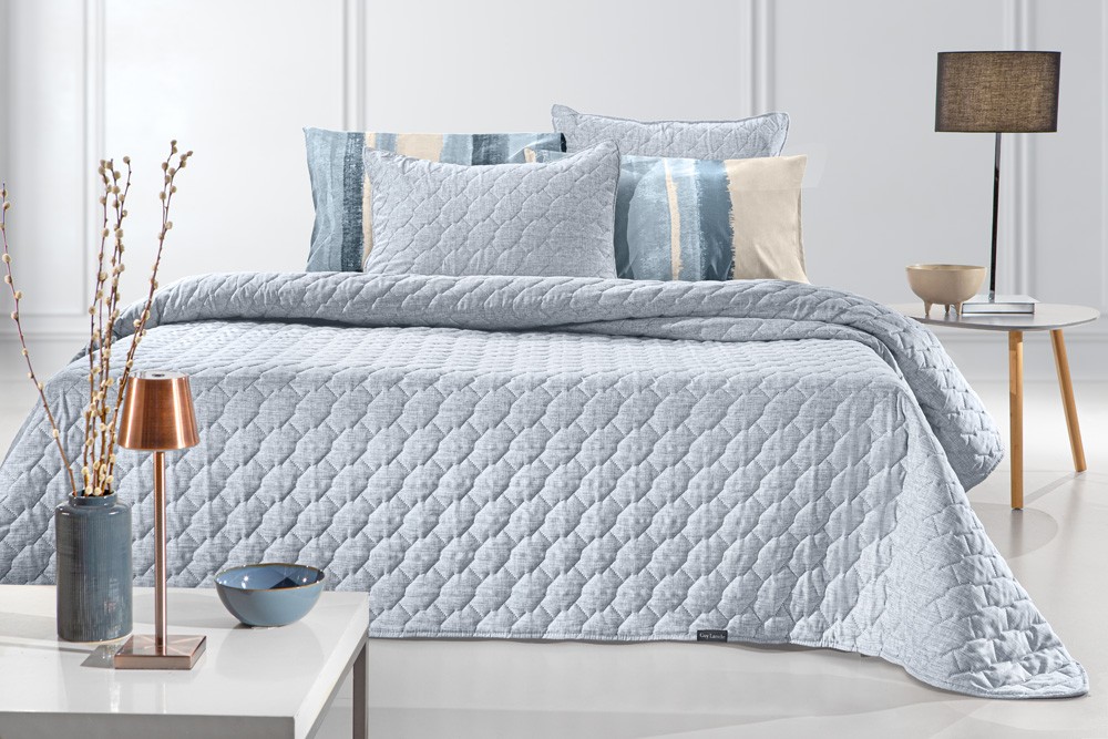Σετ 2τμχ Κουβερλί Kiara Blue 180x240 Guy Laroche