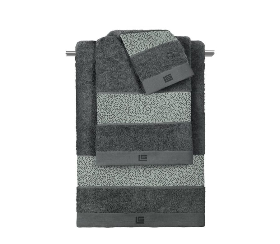 Σετ 3τμχ Πετσέτες Musk Anthracite Aqua - Grey Guy Laroche