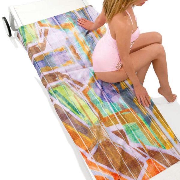 Πετσέτα Velour Printed 7 Lilac 75x155 Guy Laroche