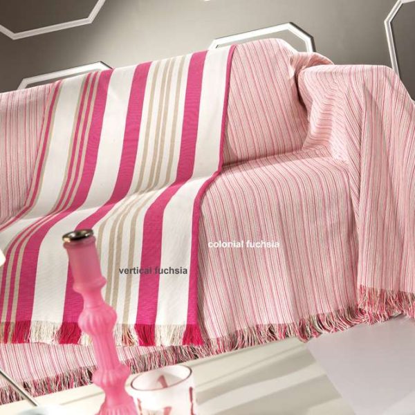 Σετ 2τμχ Ριχτάρια Καναπέ Colonial Fuchsia Guy Laroche