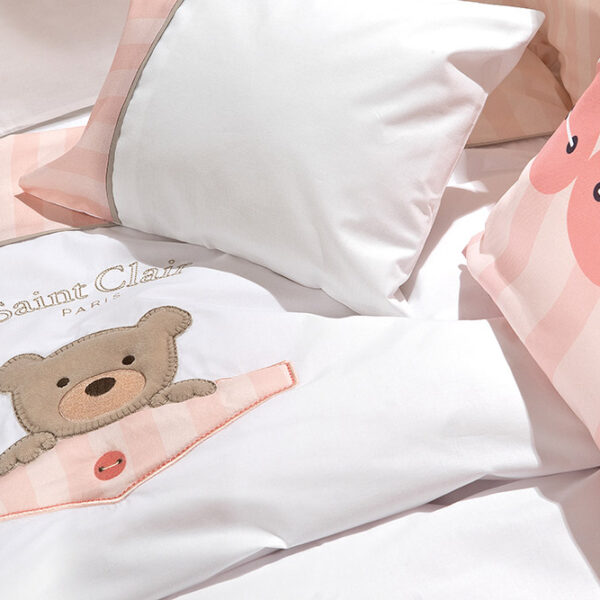 Σετ Σεντόνια 3τμχ. Bebe Teddy Rose Saint Clair