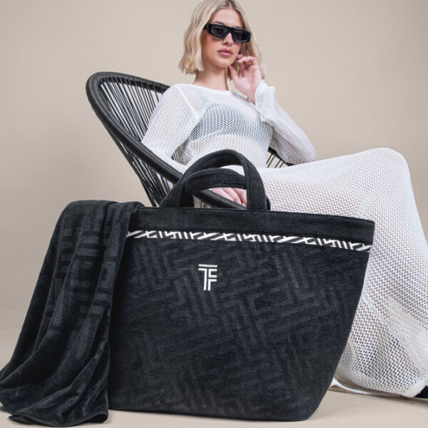 Τσάντα Παραλίας Icon Black Feel and Touch