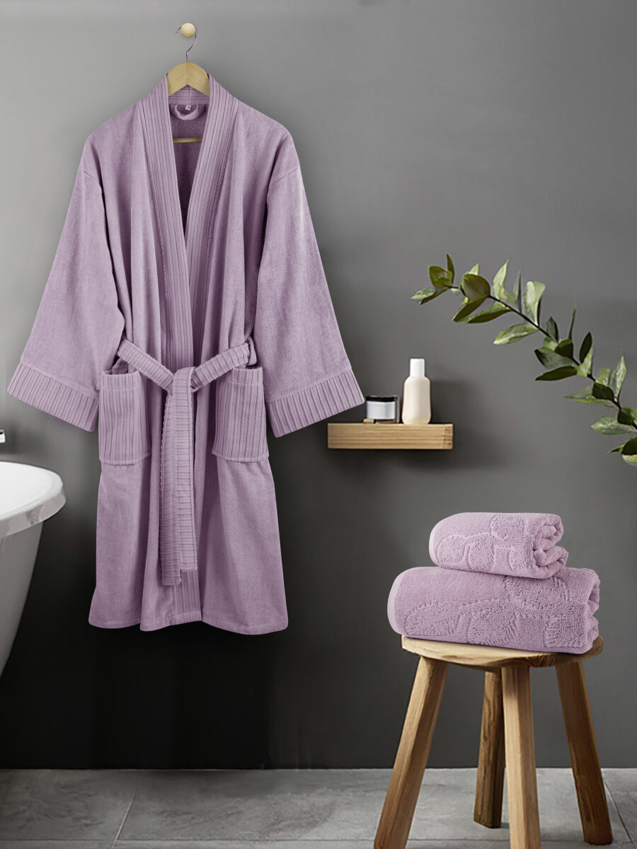 Σετ Πετσέτες (50x90 + 70x140) - Serenity Lilac - Image 3
