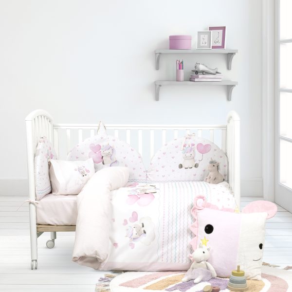 Σετ Παπλωματοθήκη Κούνιας - Luni Uni