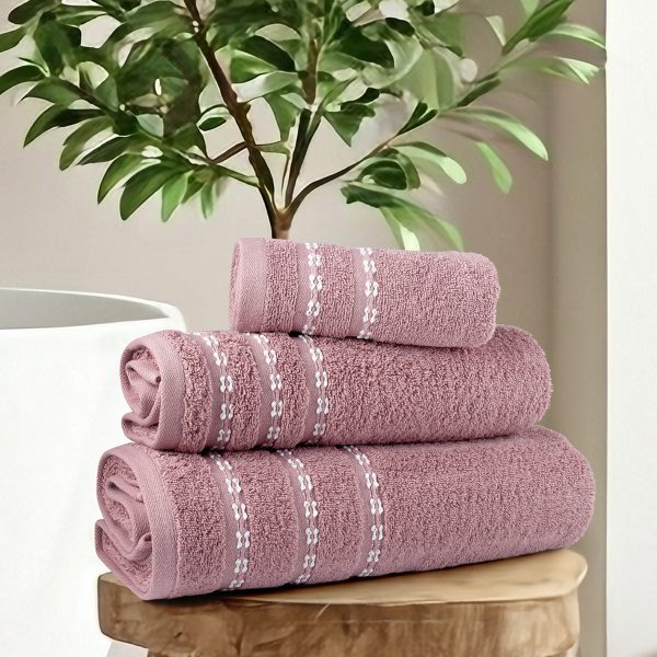Σετ Πετσέτες (30x50 + 50x90 + 70x140) - Retour Apple Pink