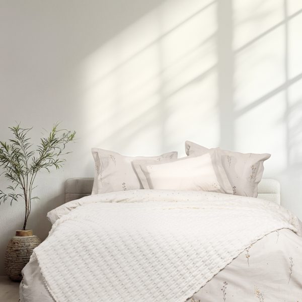 Κουβέρτα Υπέρδιπλη 220x240 - Savara Ivory