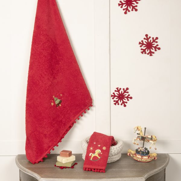 Σετ Πετσέτες (30x50 + 70x140) - Happy Christmas