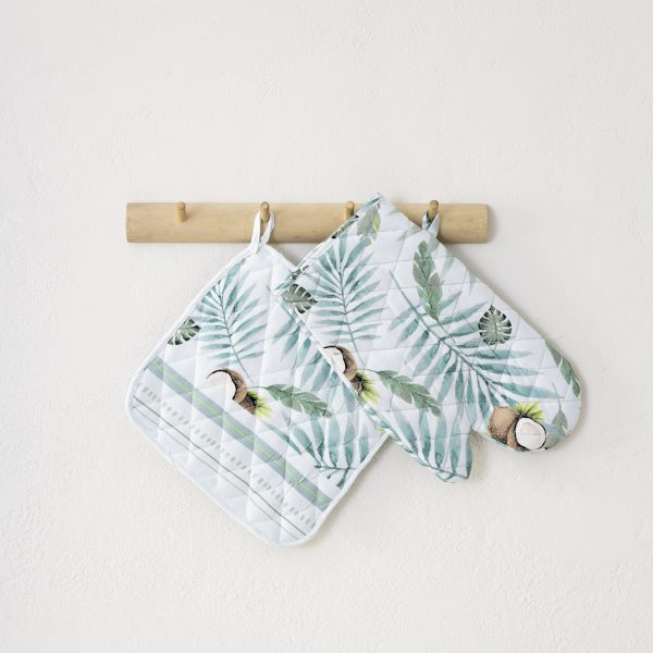 Σετ Κουζίνας (Γάντι + Πιάστρα) - Coconut