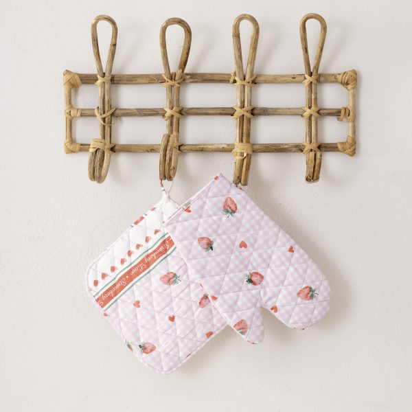 Σετ Κουζίνας (Γάντι + Πιάστρα) - Strawberry Love