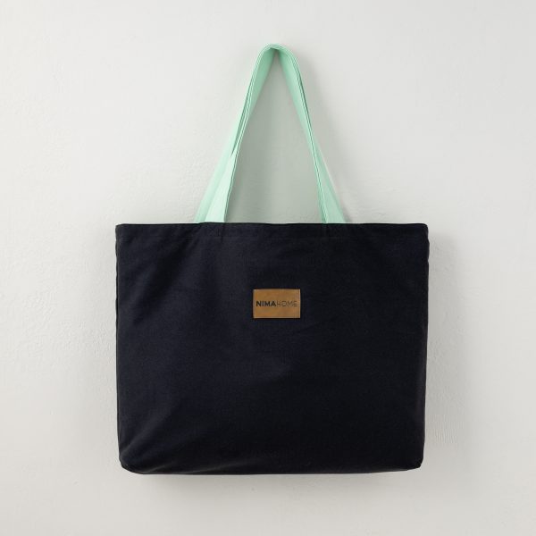 Τσάντα Θαλάσσης 37x54 - Riva Black / Emerald