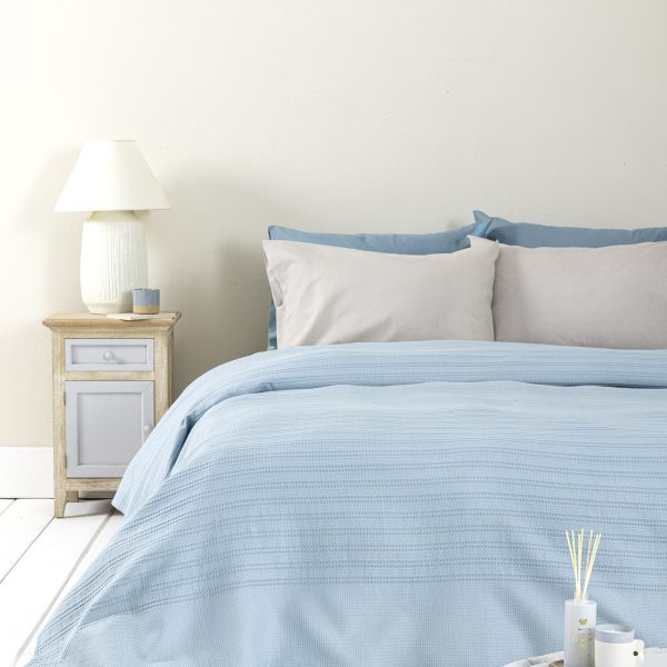 Κουβέρτα Υπέρδιπλη 220x240 - Dune Denim Blue