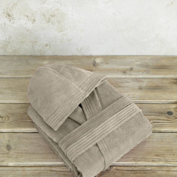 Μπουρνούζι με κουκούλα Zen - Medium - Taupe