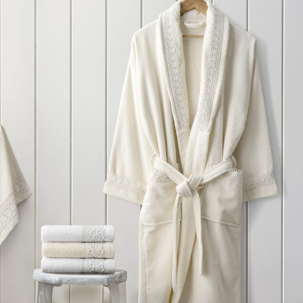 Μπουρνούζι Seren - Large - Ivory