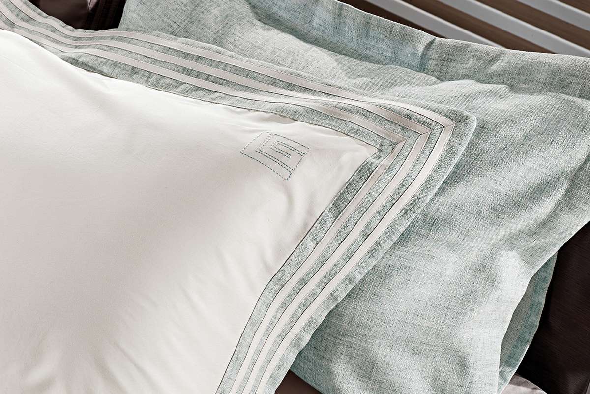 Μαξιλαροθήκες Oxford Linen Ocean Guy Laroche