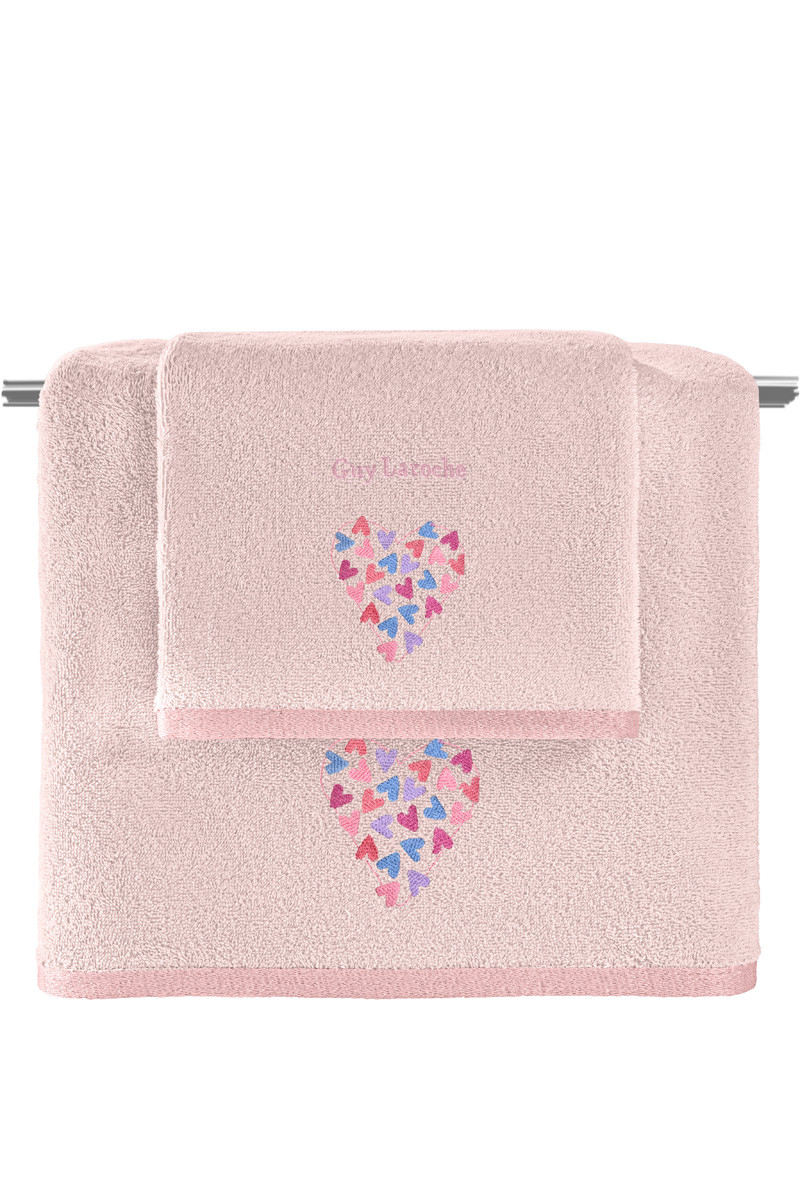 Σετ 2τμχ Βρεφικές Πετσέτες Amore Pink Guy Laroche