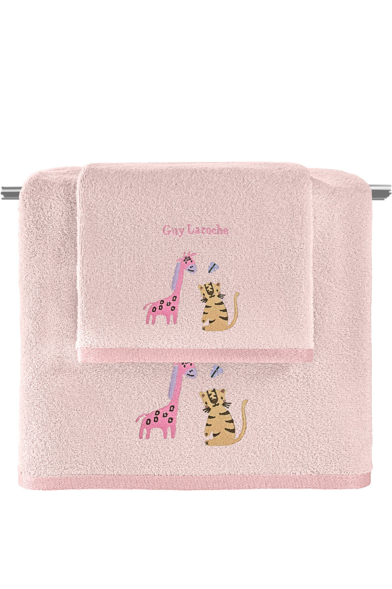 Σετ 2τμχ Βρεφικές Πετσέτες Jungle Pink Guy Laroche