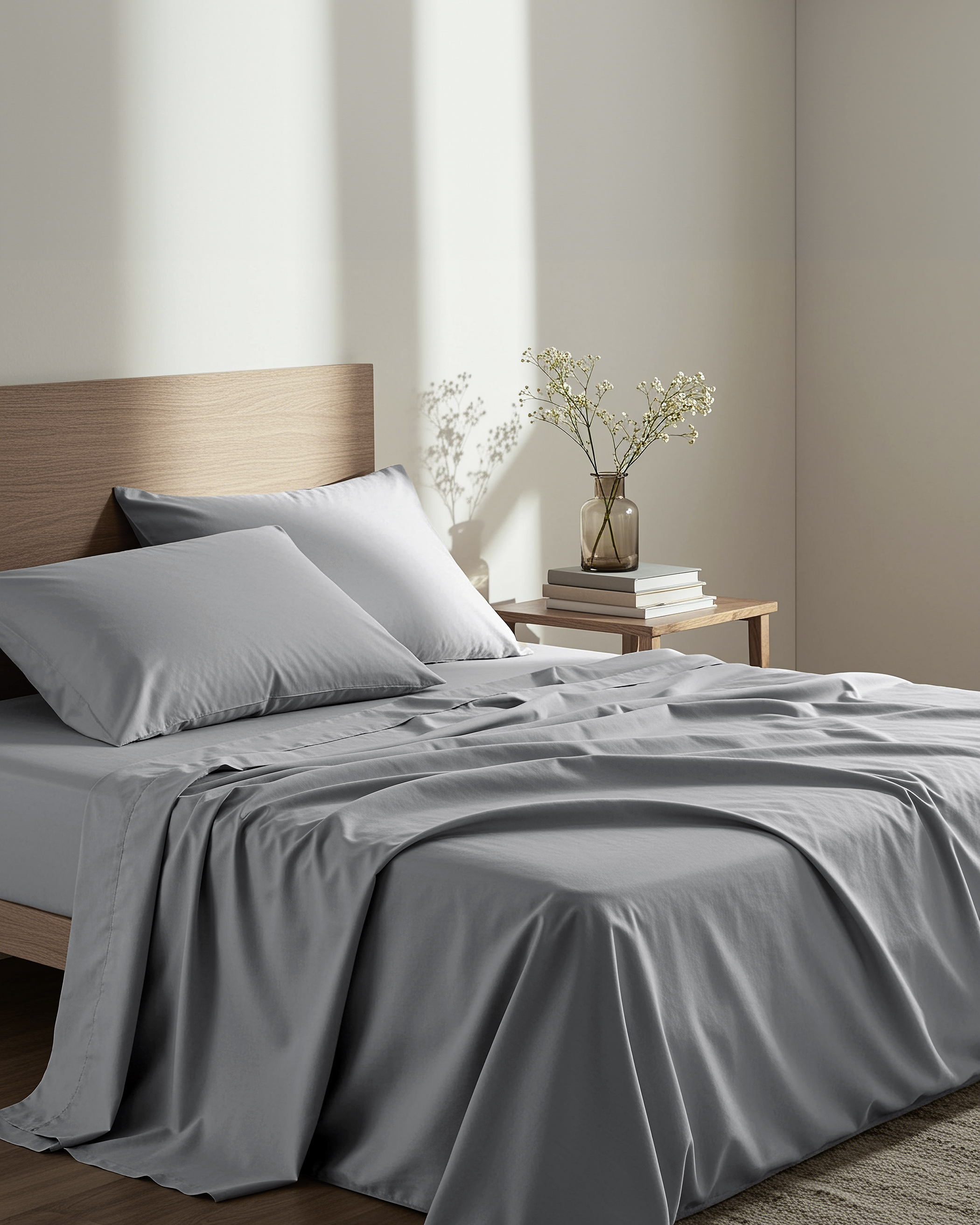 Σεντόνι Ημίδιπλο Unicolors - Medium Gray